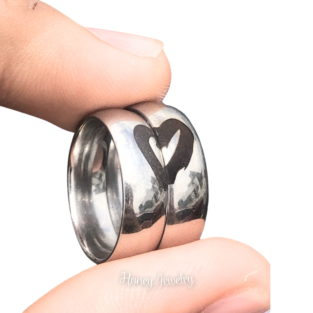 DUO DE ANILLOS PARA PAREJA PERSONALIZADOS