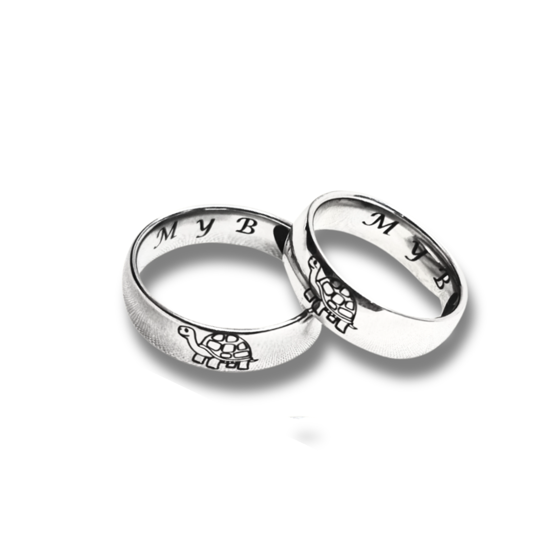 DUO DE ANILLOS PARA PAREJA PERSONALIZADOS