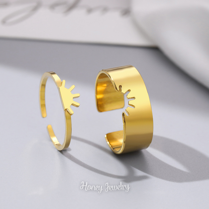 Couple rings "you are my sunshine"