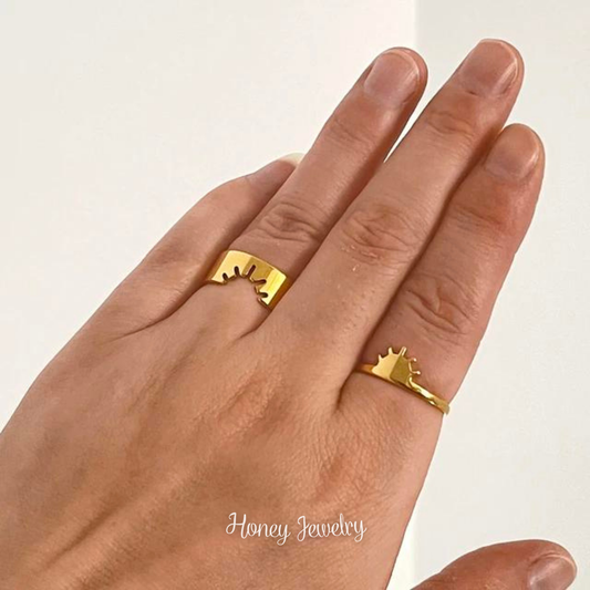 Anillos para pareja "eres mi sol"