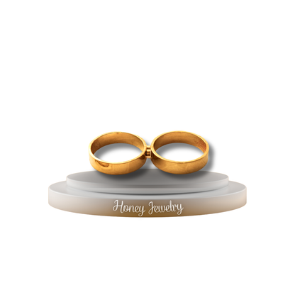 Anillos para pareja corazon partido (única talla - 7)