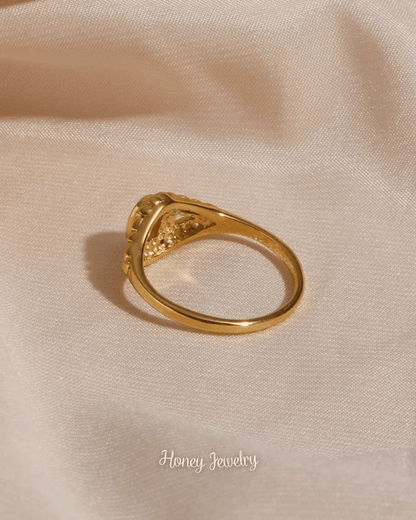 Anillo con perla estilo vintage (Pre orden)