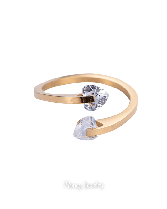 Diamond rings with gold bezel (Pre order)