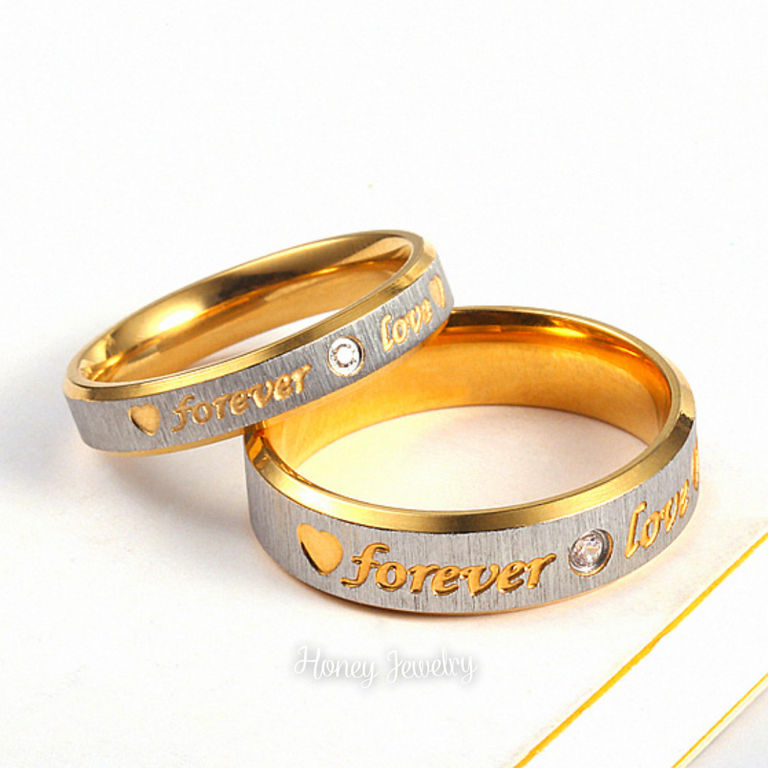 (Pre orden) Anillos para pareja LOVE FOREVER