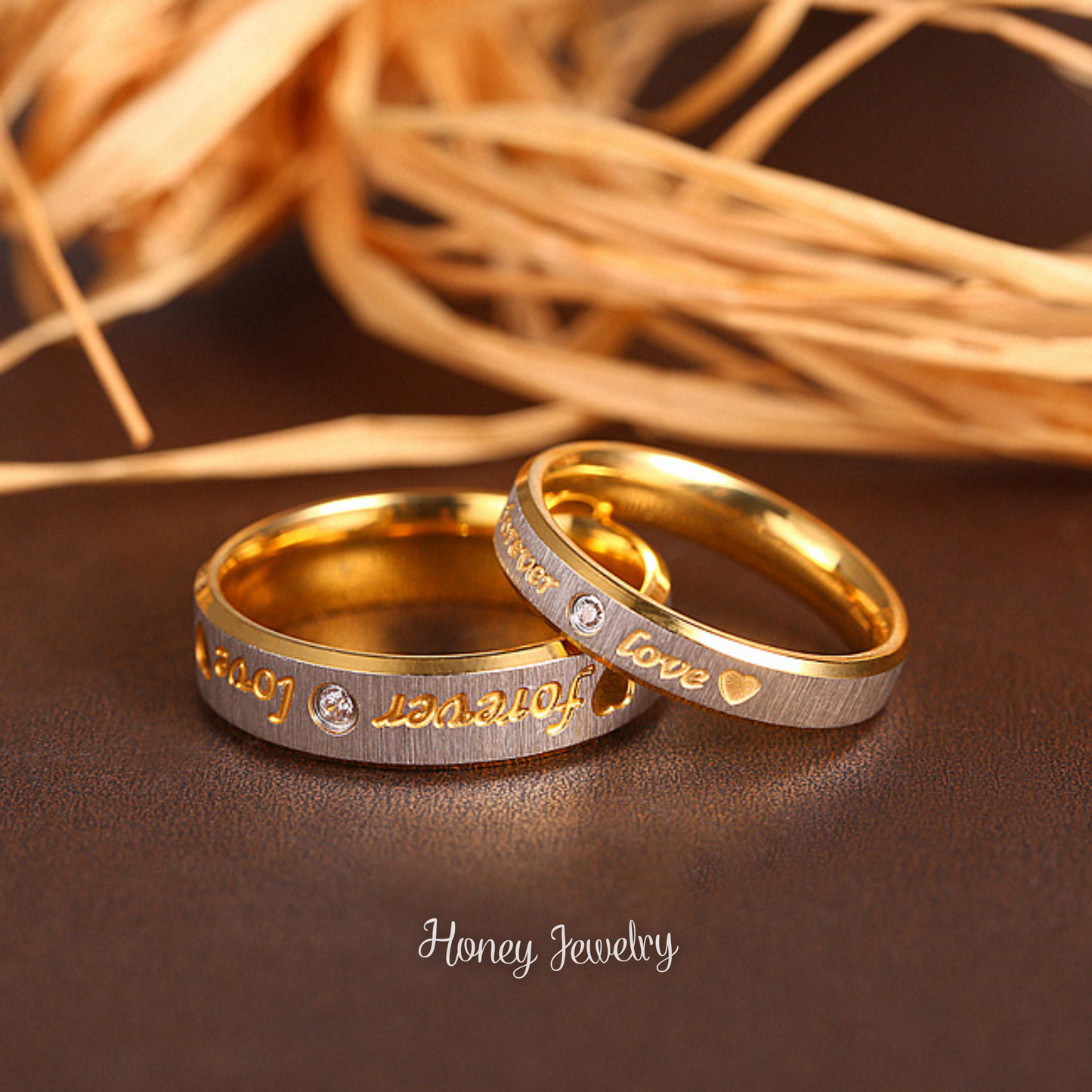 (Pre orden) Anillos para pareja LOVE FOREVER