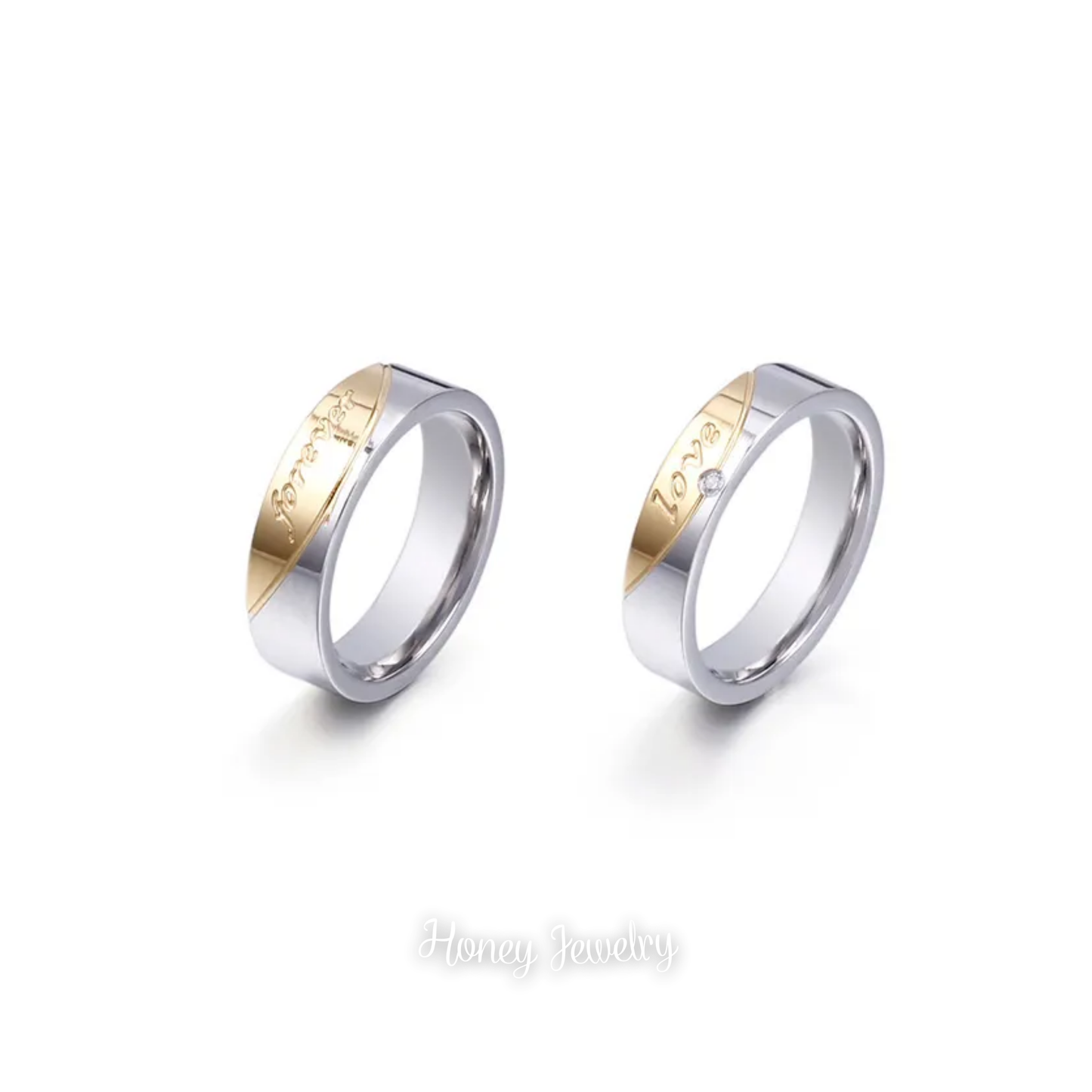 (Pre orden) Anillos para pareja LOVE FOREVER