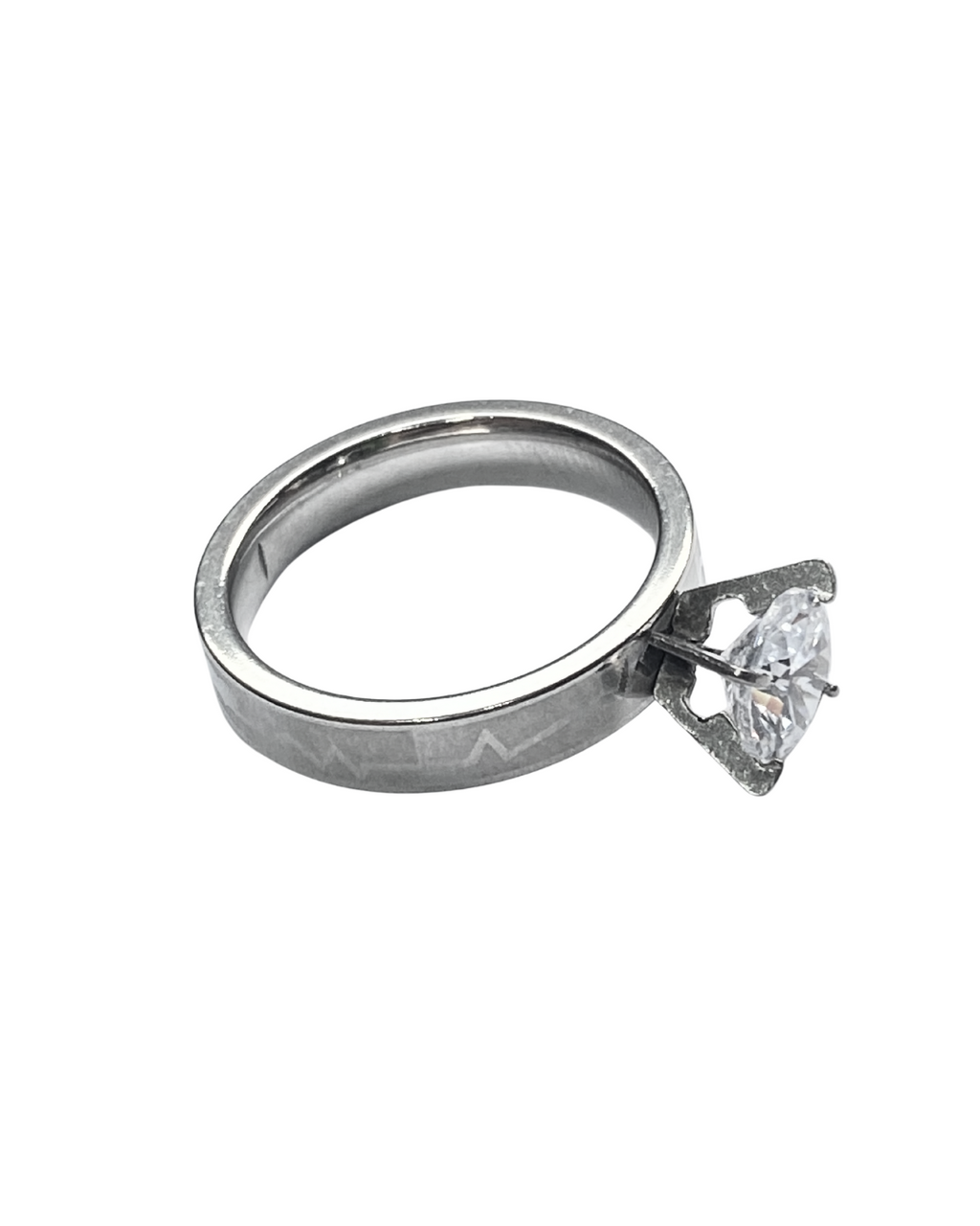 ANILLO DE PROMESA LINEA DE LA VIDA CON CIRCON - ULTIMAS TALLAS