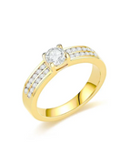 ANILLO DE PROMESA CON CIRCONES