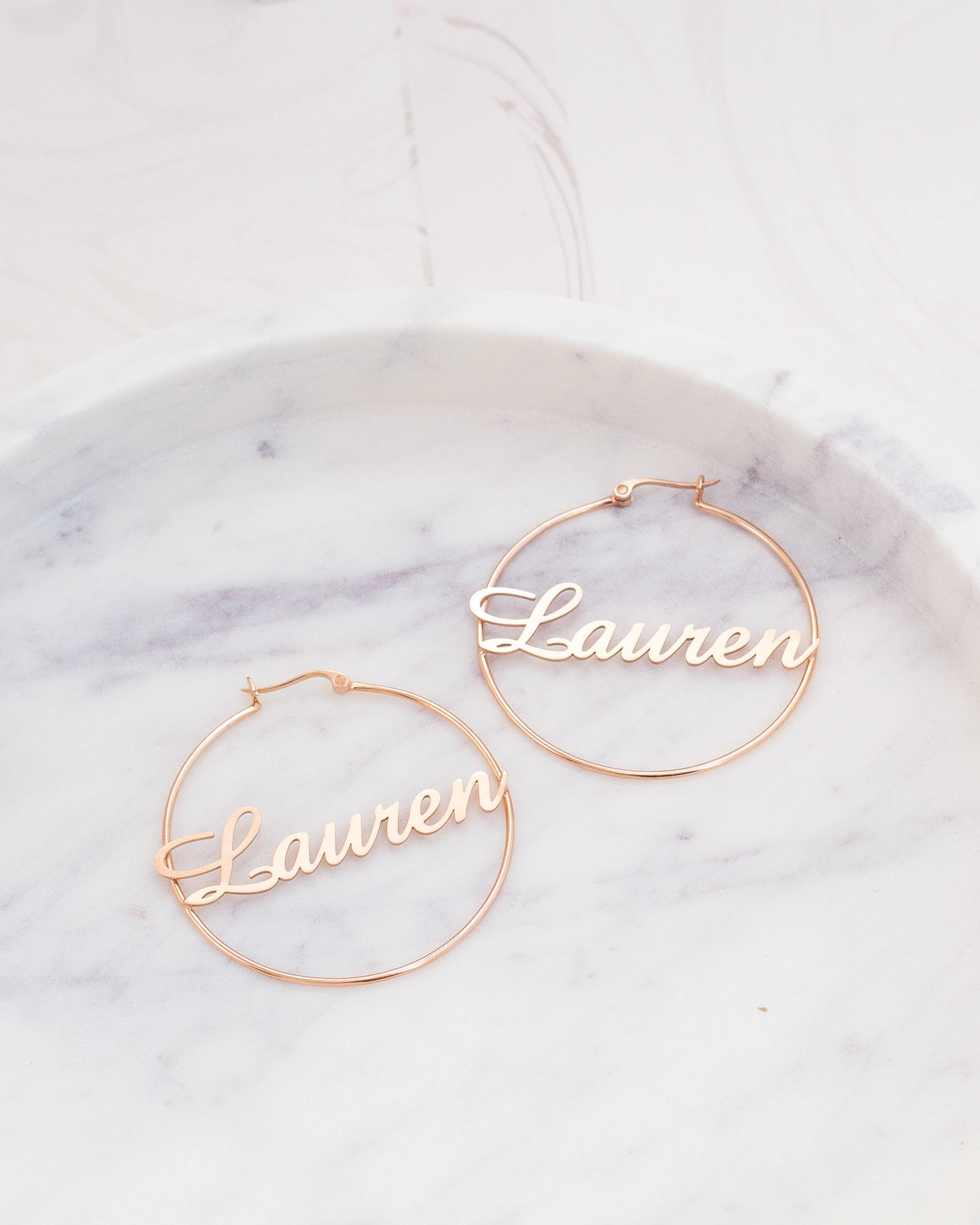 ARETES AROS CON NOMBRE