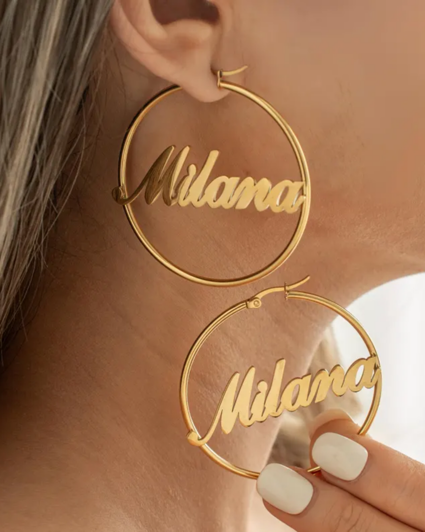 ARETES AROS CON NOMBRE