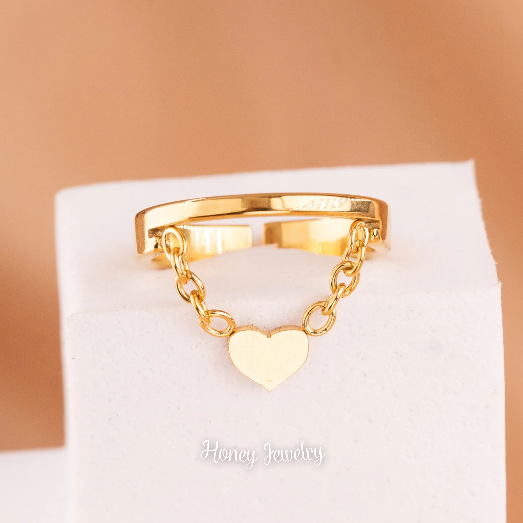 ANILLO CORAZON COLGANTE