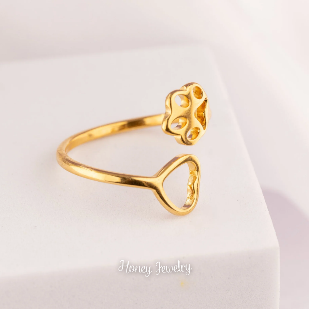 Heart Print Ring
