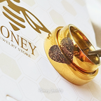 DUO DE ANILLOS CON HUELLAS DACTILARES