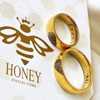 DUO DE ANILLOS CON HUELLAS DACTILARES