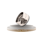 DUO DE ANILLOS CON HUELLAS DACTILARES