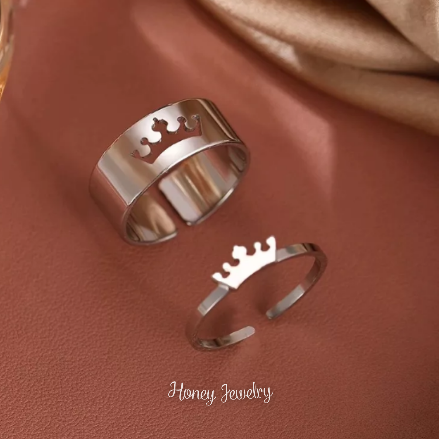 Anillos para pareja "eres mi reina"