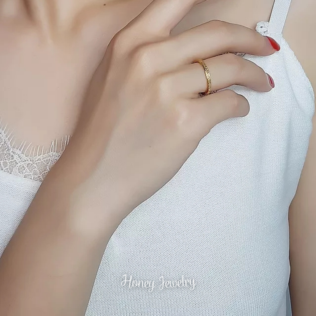 DUO DE ANILLOS PARA PAREJA FINOS ESCARCHADOS - ULTIMAS TALLAS