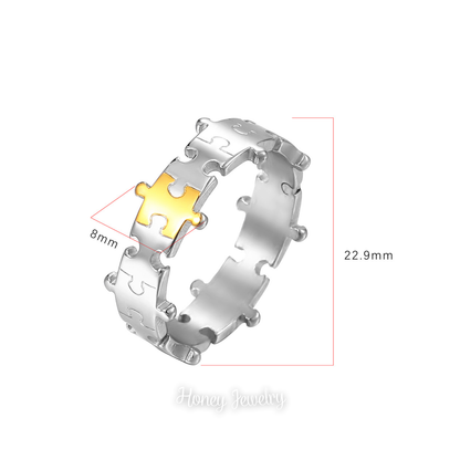 (Pre orden) Anillos para pareja puzzle