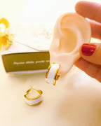 Geëmailleerde candonga oorbellen