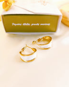 Geëmailleerde candonga oorbellen