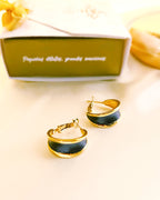 Geëmailleerde candonga oorbellen