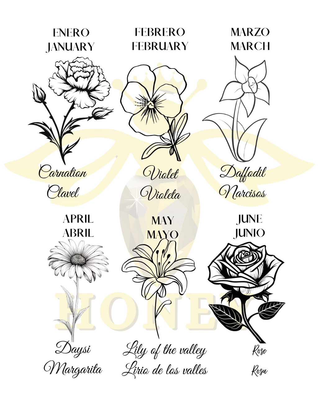 Geboorte bloem ketting