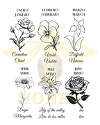 Geboorte bloem ketting