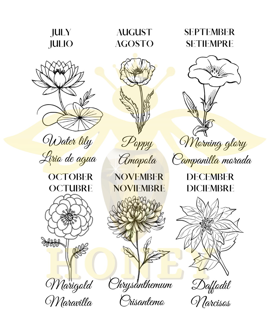 COLLAR CON NOMBRE Y TU FLOR DE NACIMIENTO