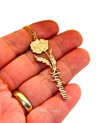 Geboorte bloem ketting