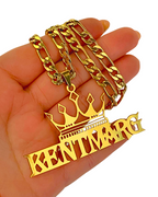 COLLAR CON CON NOMBRE Y CORONA DE REY