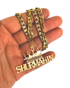 COLLAR CON CON NOMBRE Y CORONA DE REY