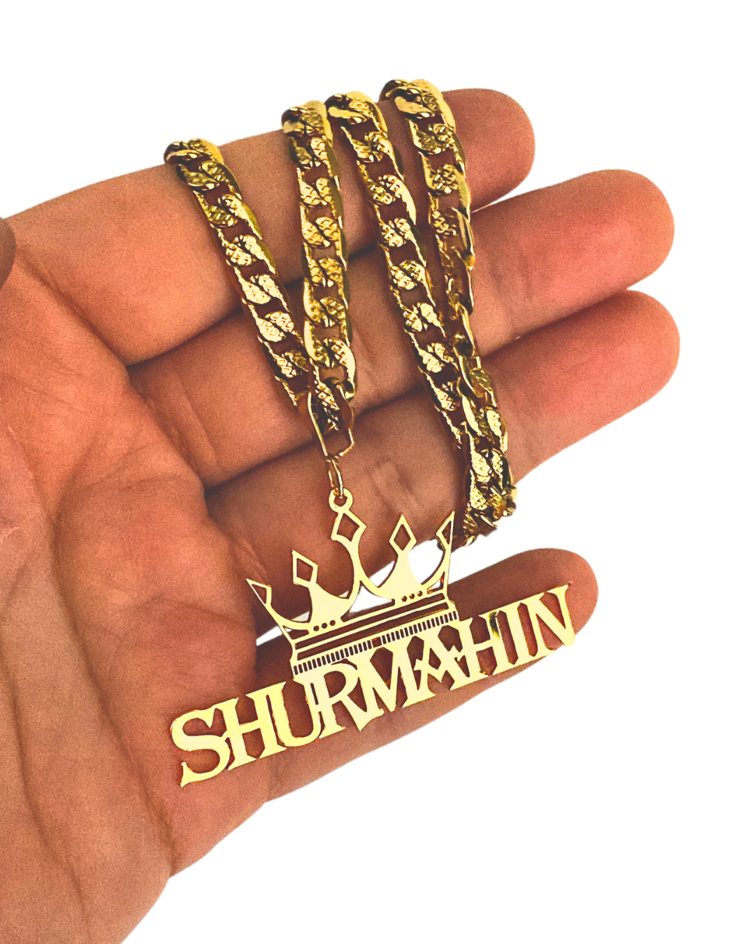 COLLAR CON CON NOMBRE Y CORONA DE REY