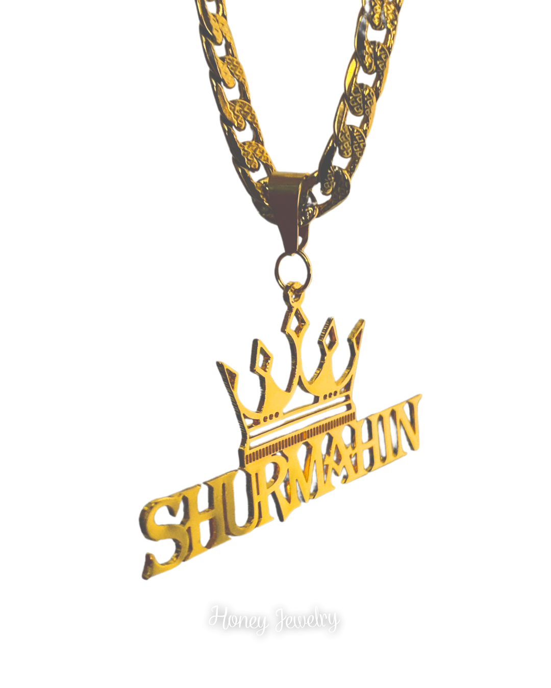 COLLAR CON CON NOMBRE Y CORONA DE REY