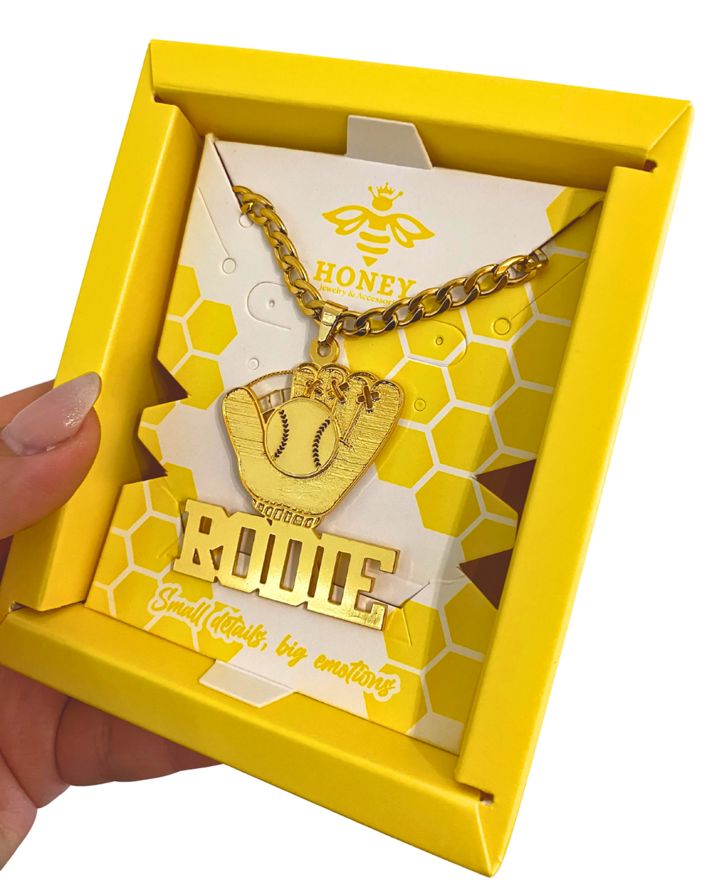 COLLAR CON NOMBRE BEISBOL LANZADOR PÍCHER