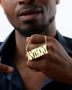 COLLAR CON NOMBRE Y CADENA GRUESA