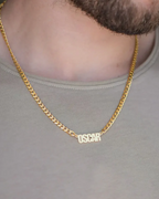 COLLAR CON NOMBRE Y CADENA GRUESA