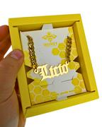 COLLAR CON NOMBRE Y CADENA GRUESA