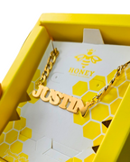 COLLAR CON NOMBRE Y CADENA GRUESA