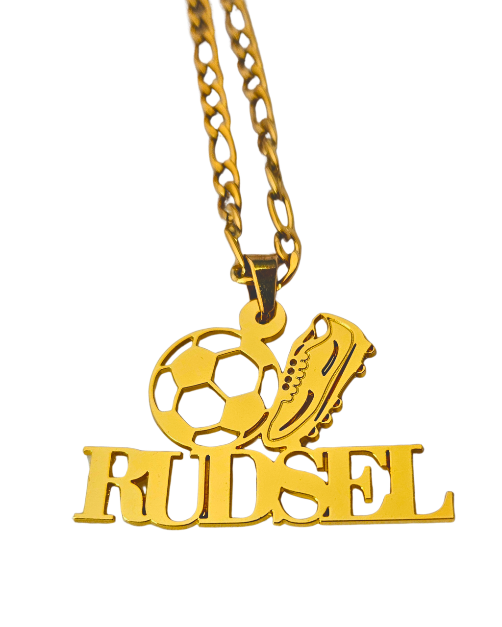 COLLAR CON NOMBRE Y PELOTA DE FUTBOL Y GUAYO/CHIMPUN