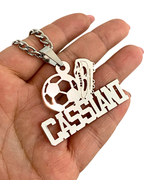 COLLAR CON NOMBRE Y PELOTA DE FUTBOL Y GUAYO/CHIMPUN