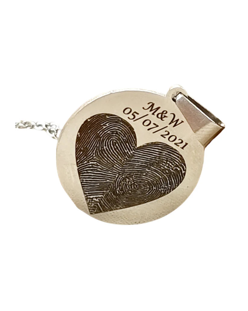 Love footprints necklace