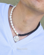 Smooth round locket necklace - photo-etched