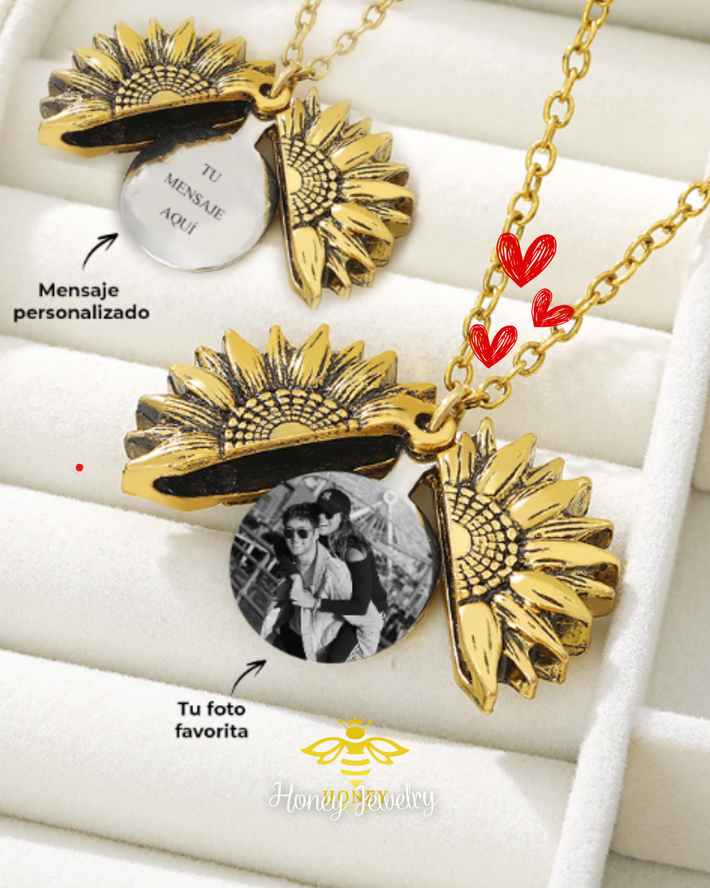 COLLAR RELICARIO GIRASOL