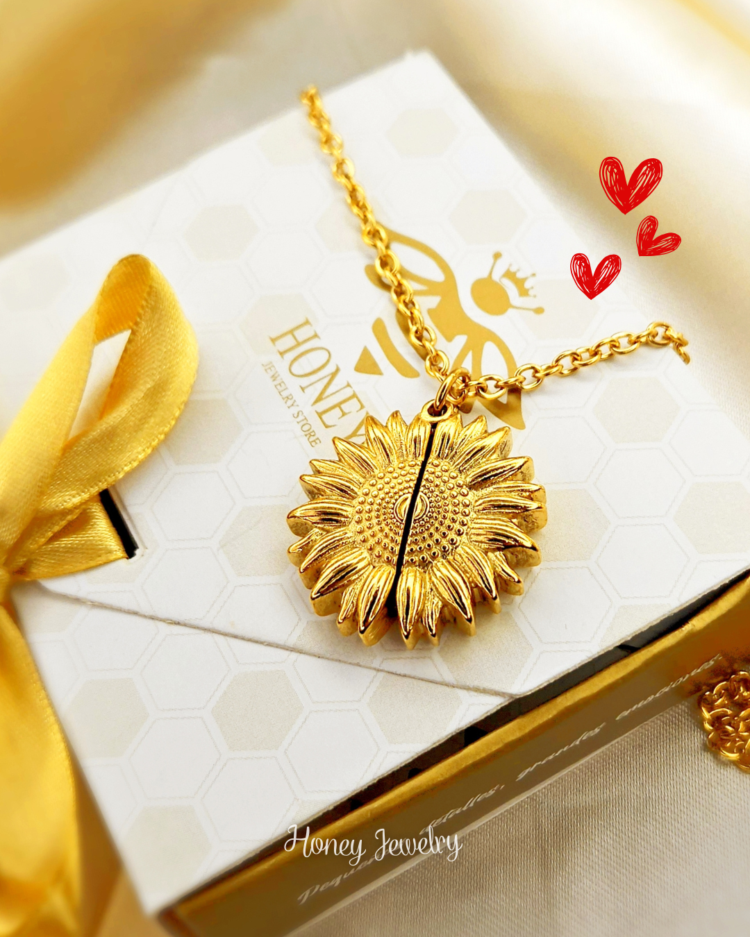 COLLAR RELICARIO GIRASOL