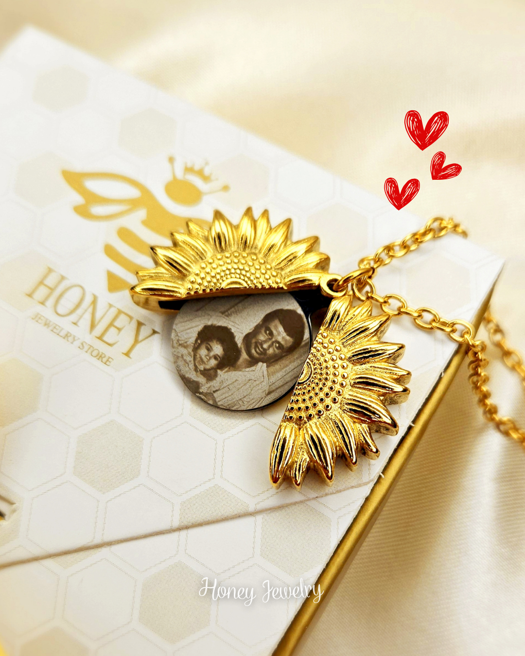 COLLAR RELICARIO GIRASOL