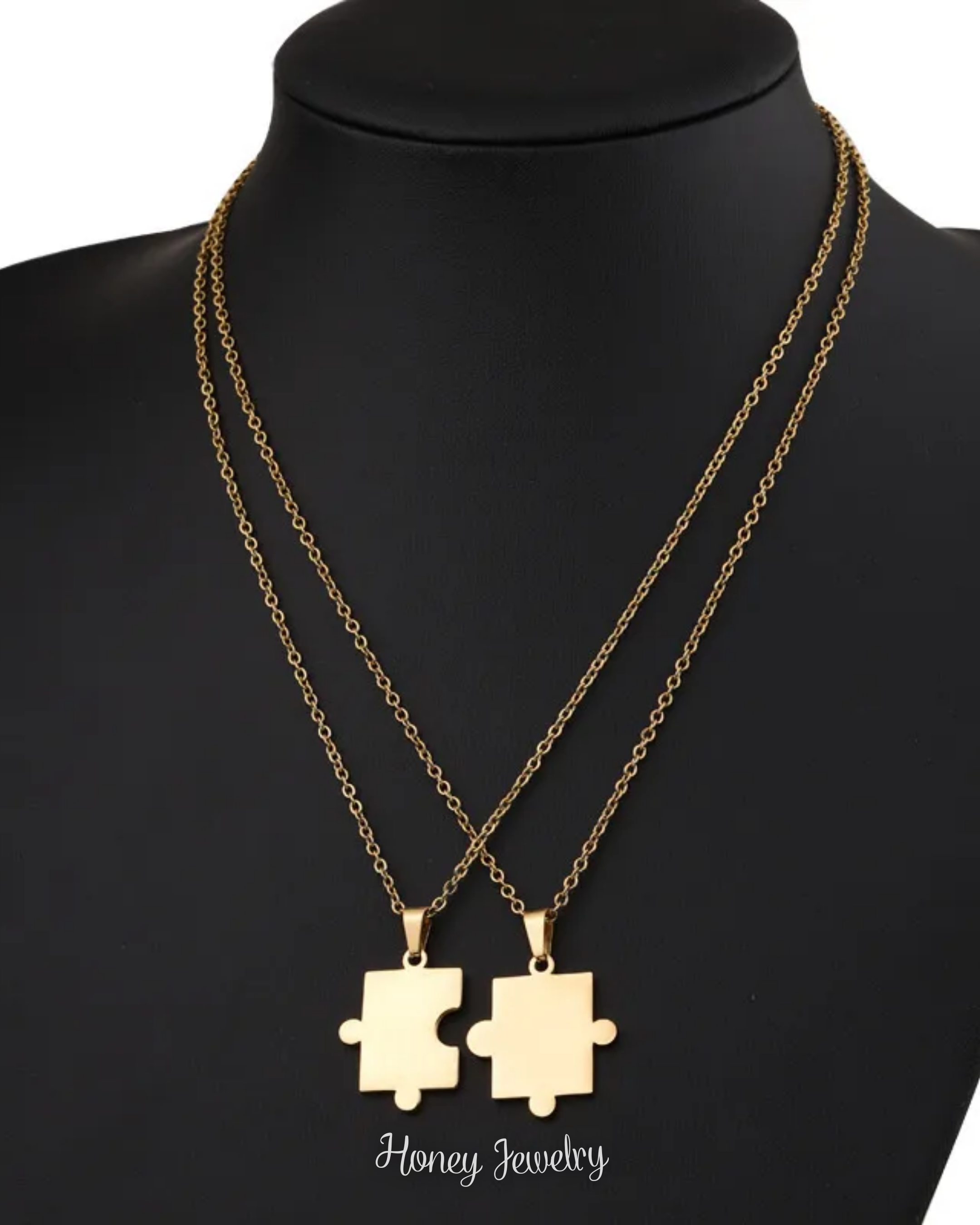 Collar para pareja Puzzle x2