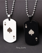 COLLAR PLACA MILITAR PERSONALIZADA CON TEXTO