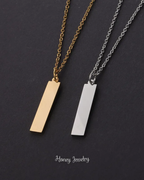 COLLAR PLACA VERTICAL PERSONALIZADA