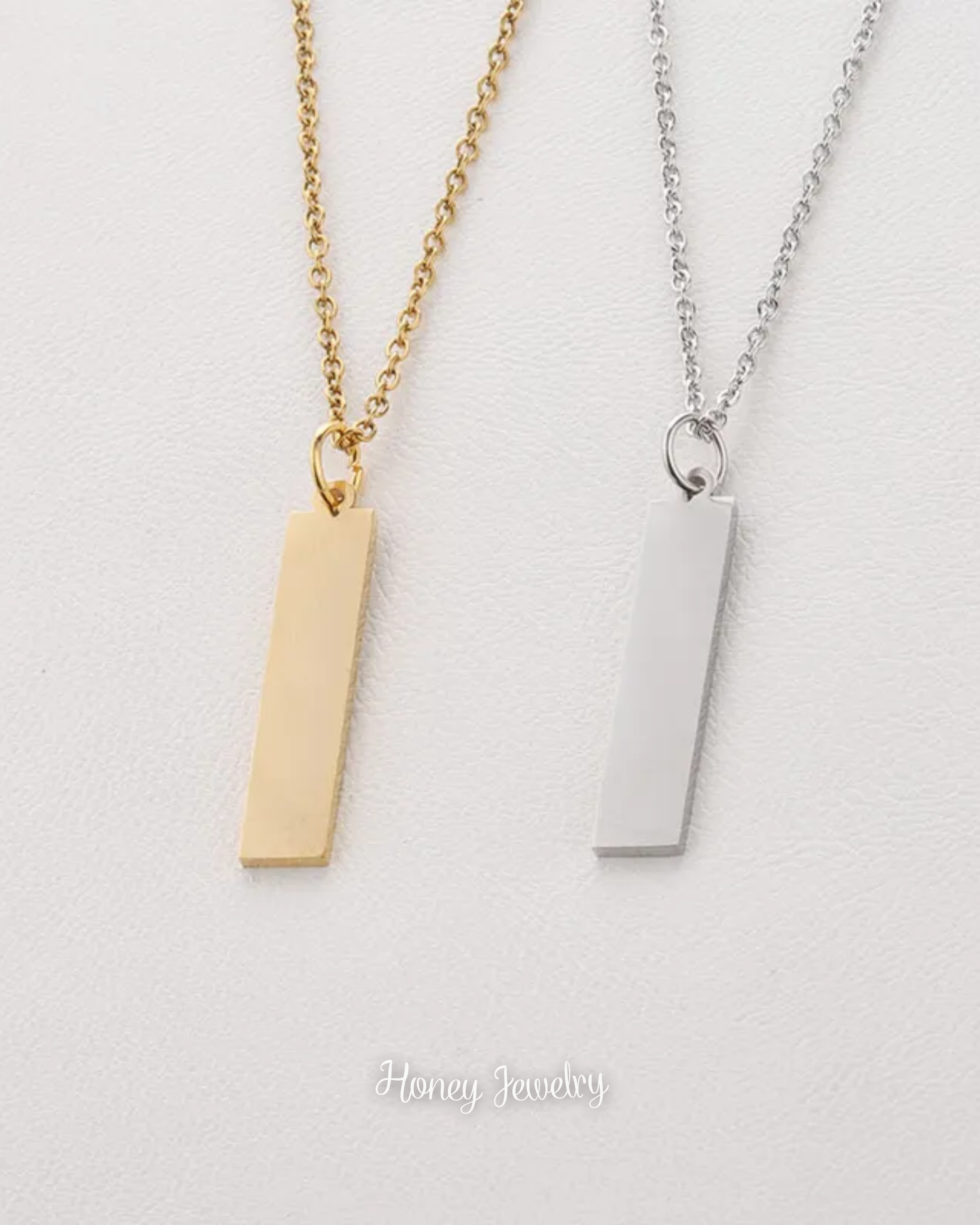 COLLAR PLACA VERTICAL PERSONALIZADA