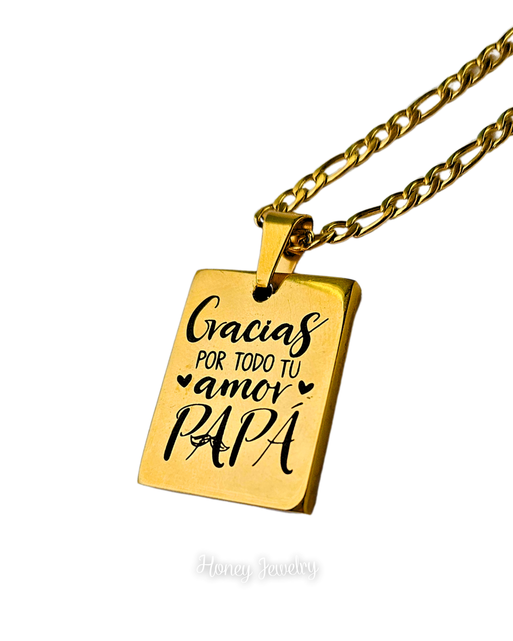 Rechthoekige plaathalsketting met hematiet